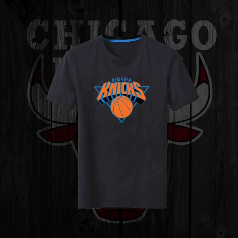 Men's Knicks Fresh Logo Black Short Sleeve T-Shirt FengYun,We sell and wholesale Men's Knicks Fresh Logo Black Short Sleeve T-Shirt FengYun on line form chian!